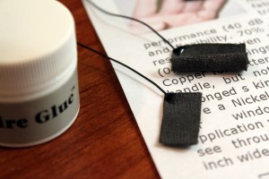 Wire Glue Sensor Lead Attachment