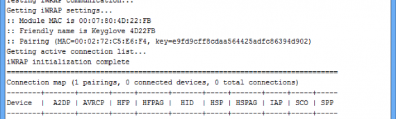 Functional Bluetooth and Rewritten iWRAP Library